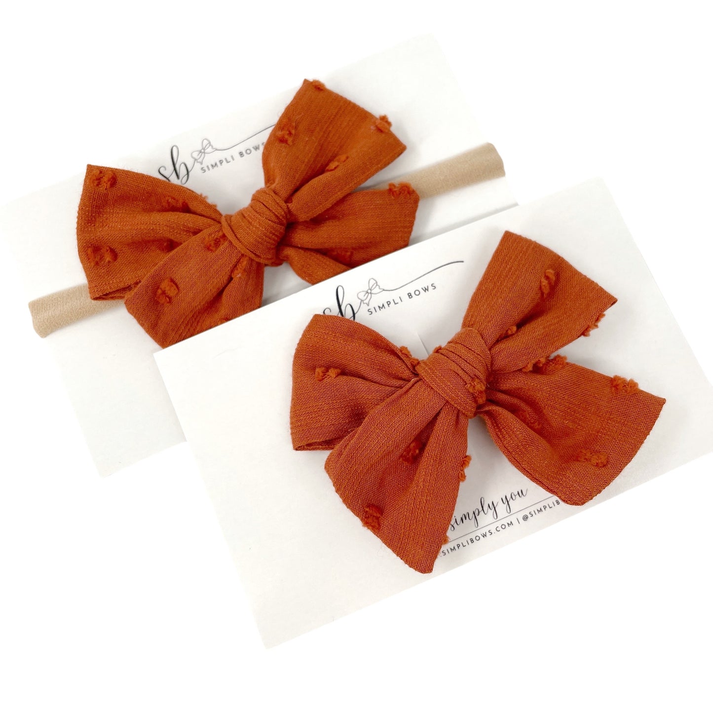 Swiss Dot Pinwheel Bow