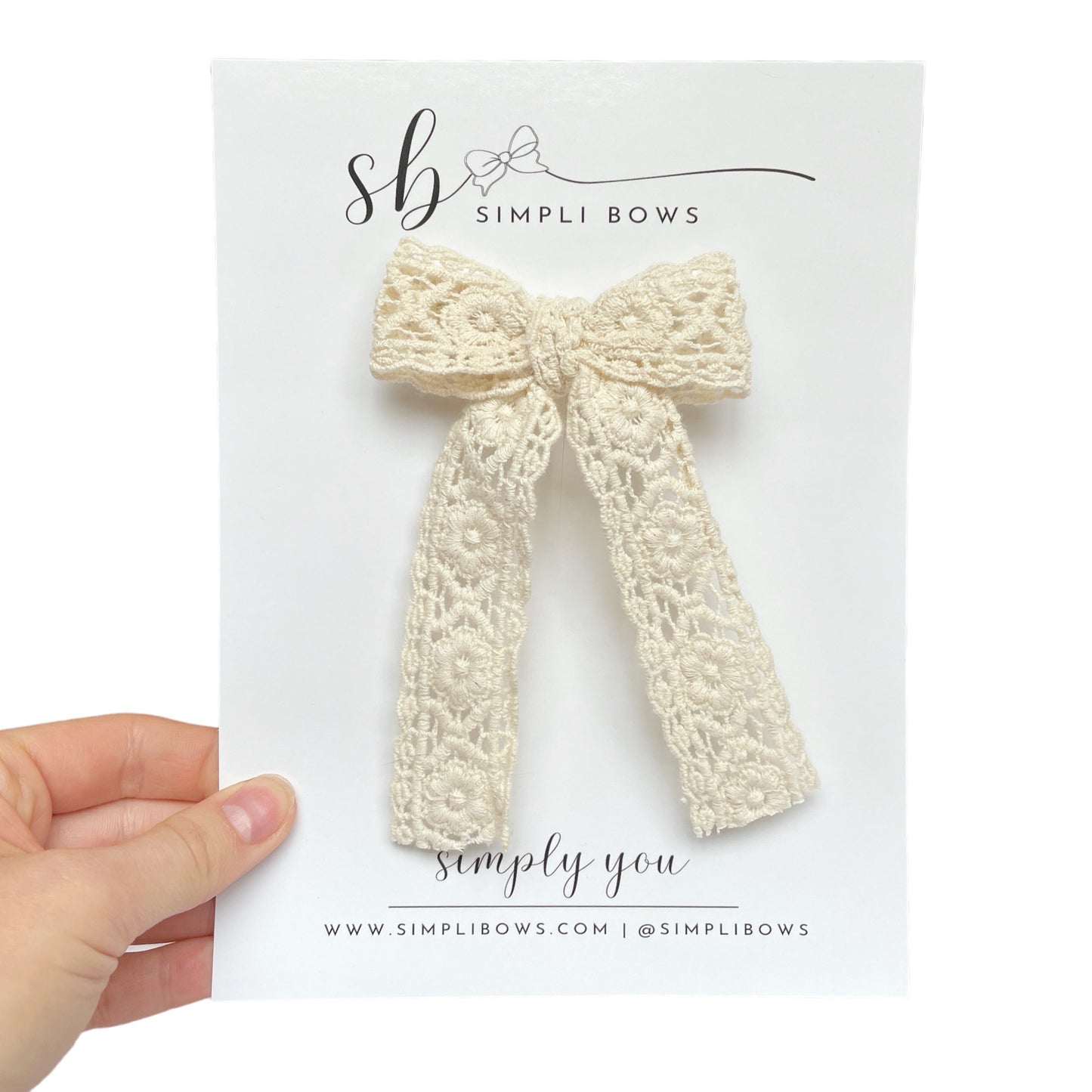 Reveka Crochet Lace Bow